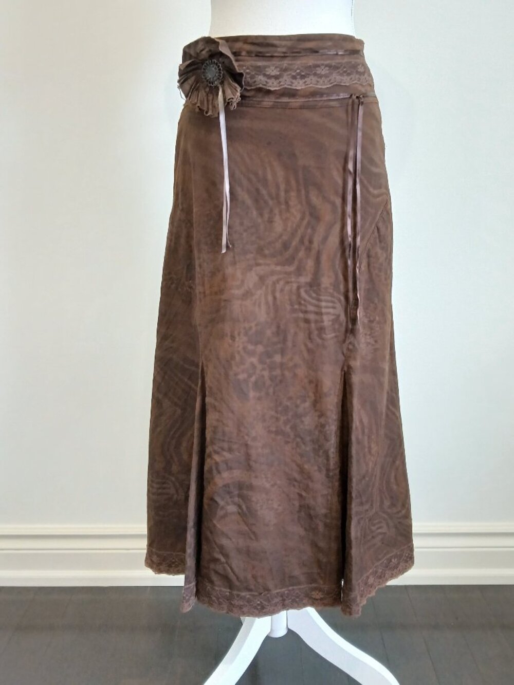 Vintage STEP Boho Hippie Maxi Skirt Size EU 38/US 6-8